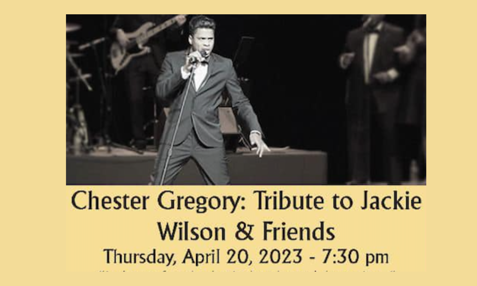 Chester Gregory: Tribute to Jackie Wilson & Friends