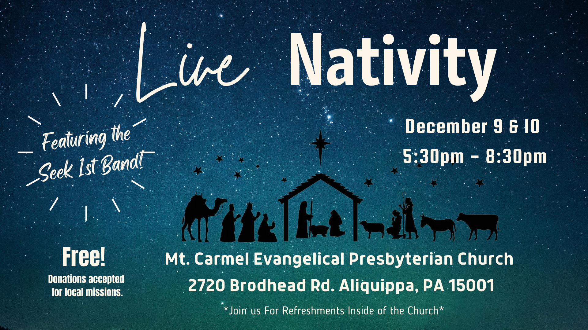 Mt Carmel Live Nativity