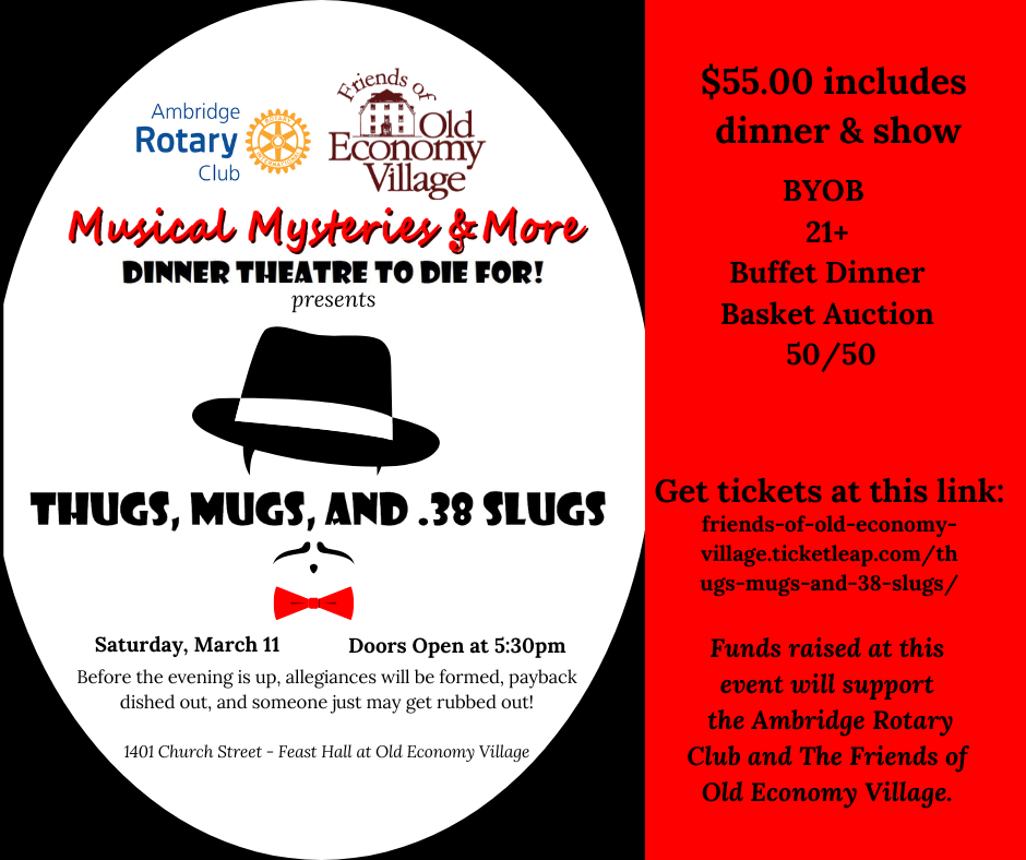 Thugs, Mugs, and .38 Slugs – Mystery Theatre Dinner