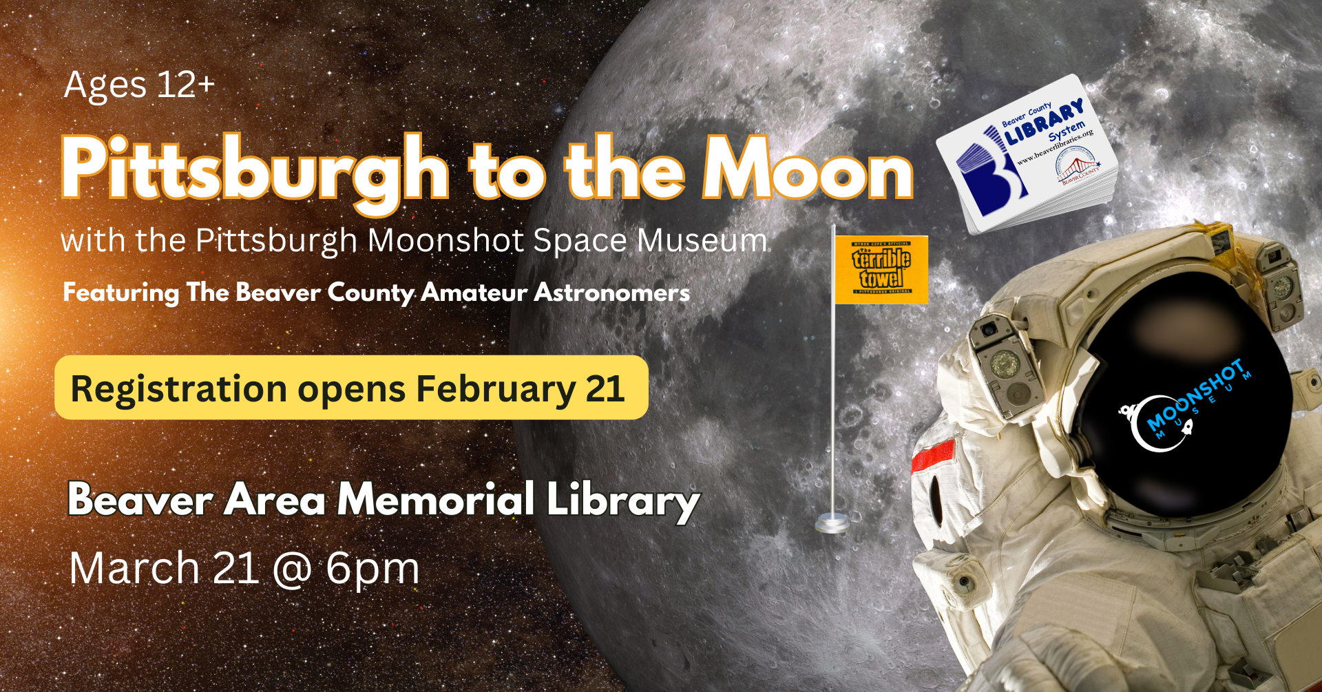 Pittsburgh to the Moon with The Moonshot Space Museum and The Beaver County Amateur A