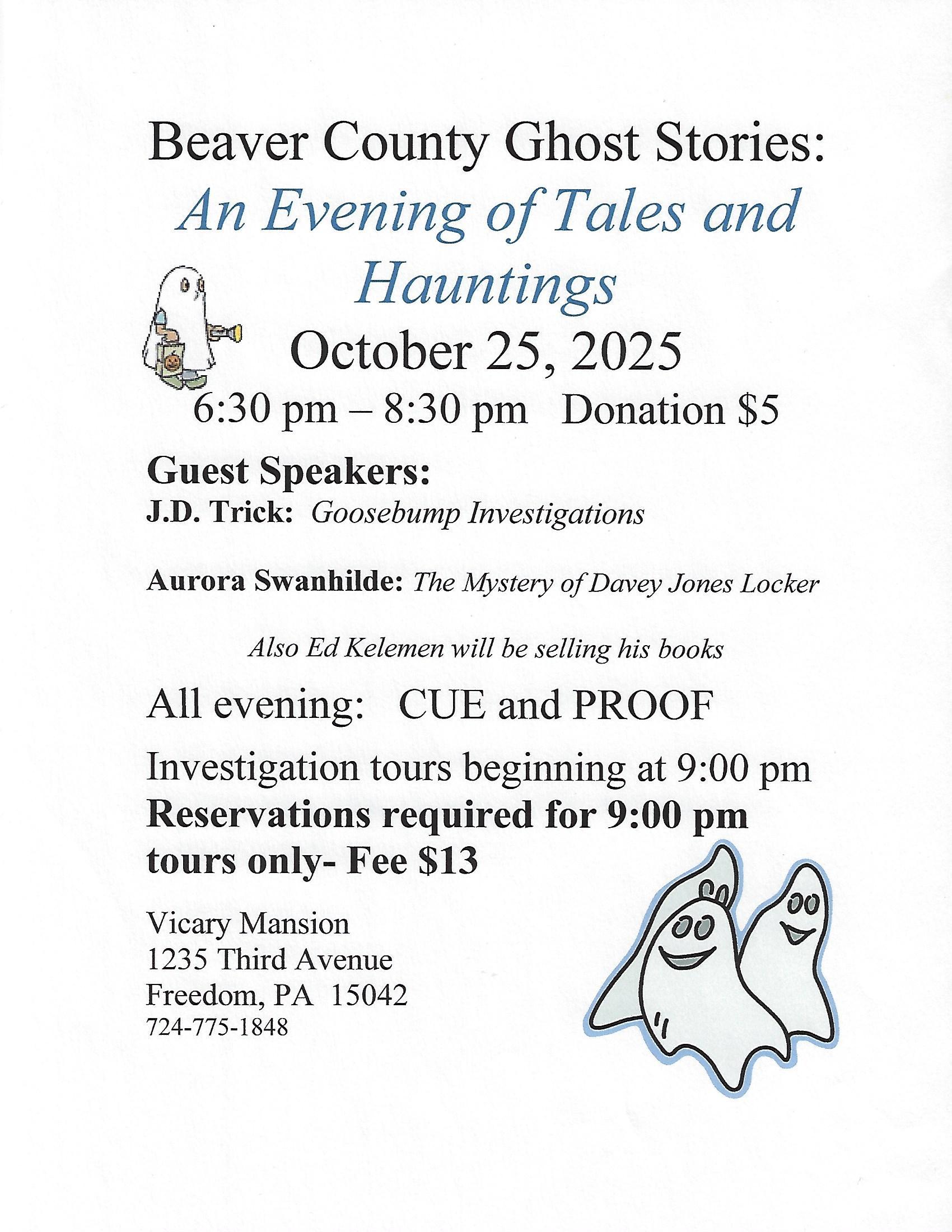An Evening of Tales and Hauntings