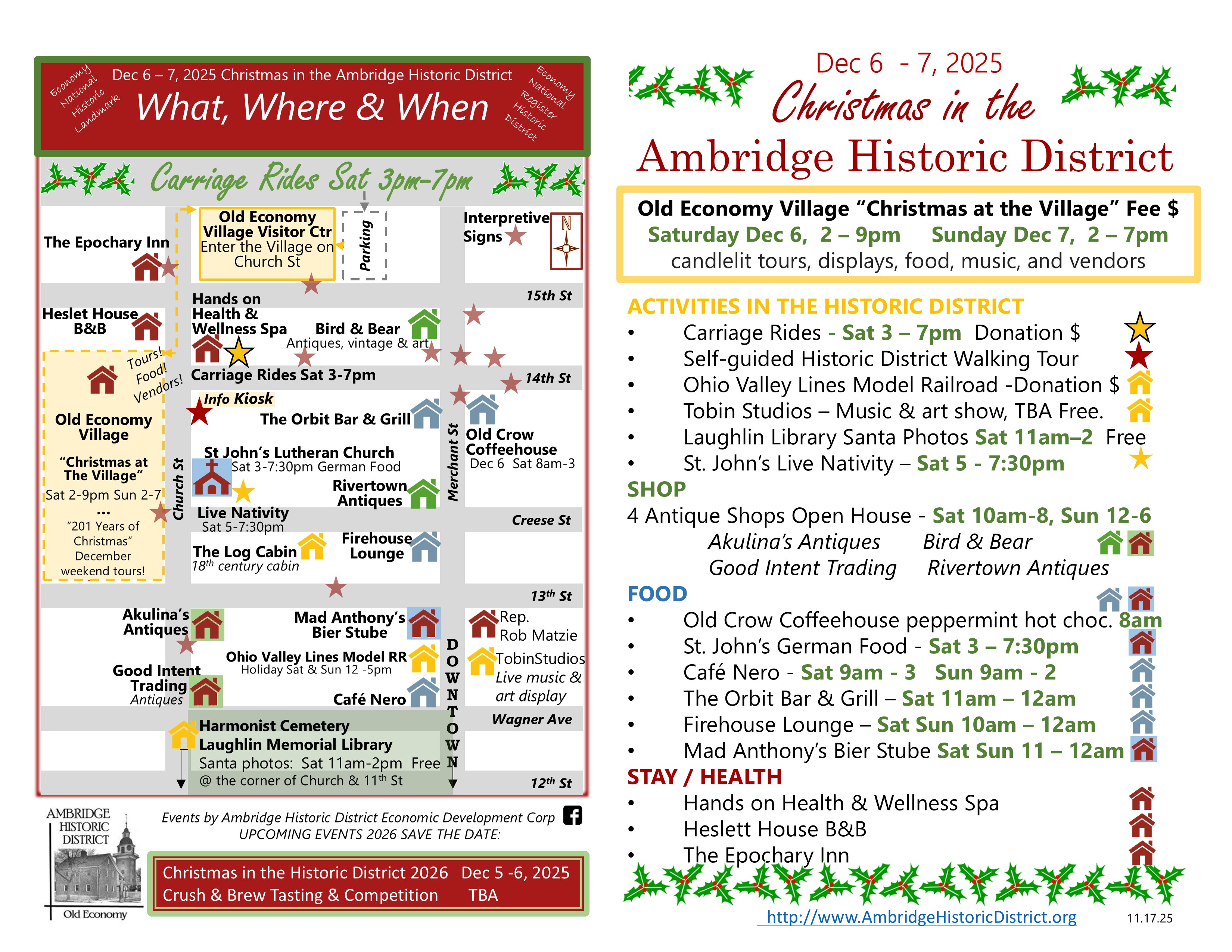 Christmas in the Ambridge Historic District