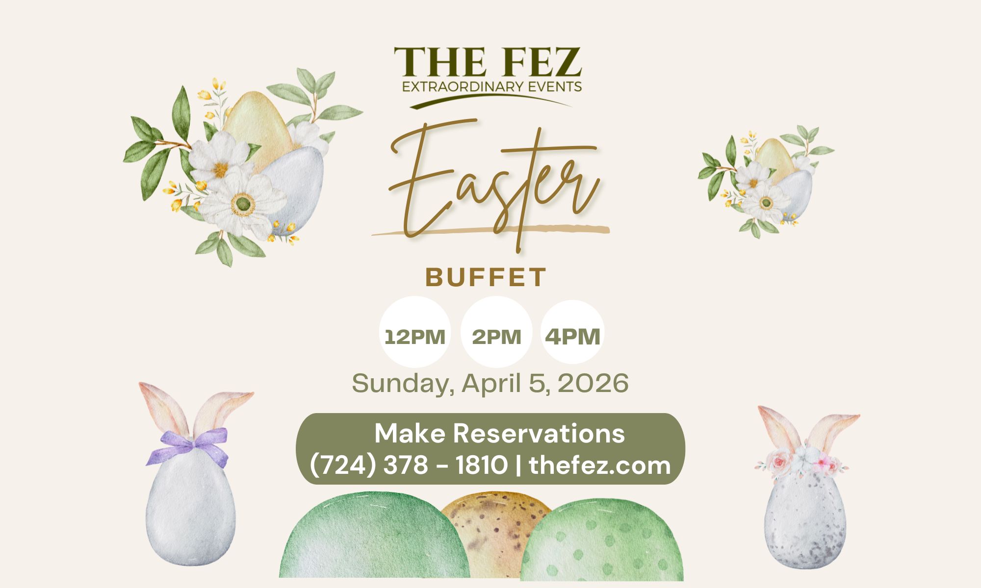 The Fez Easter Dinner Celebration