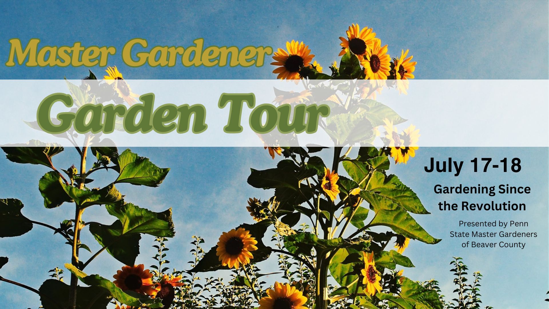 Demonstration Garden Discovery Tour: Gardening Since the Revolution