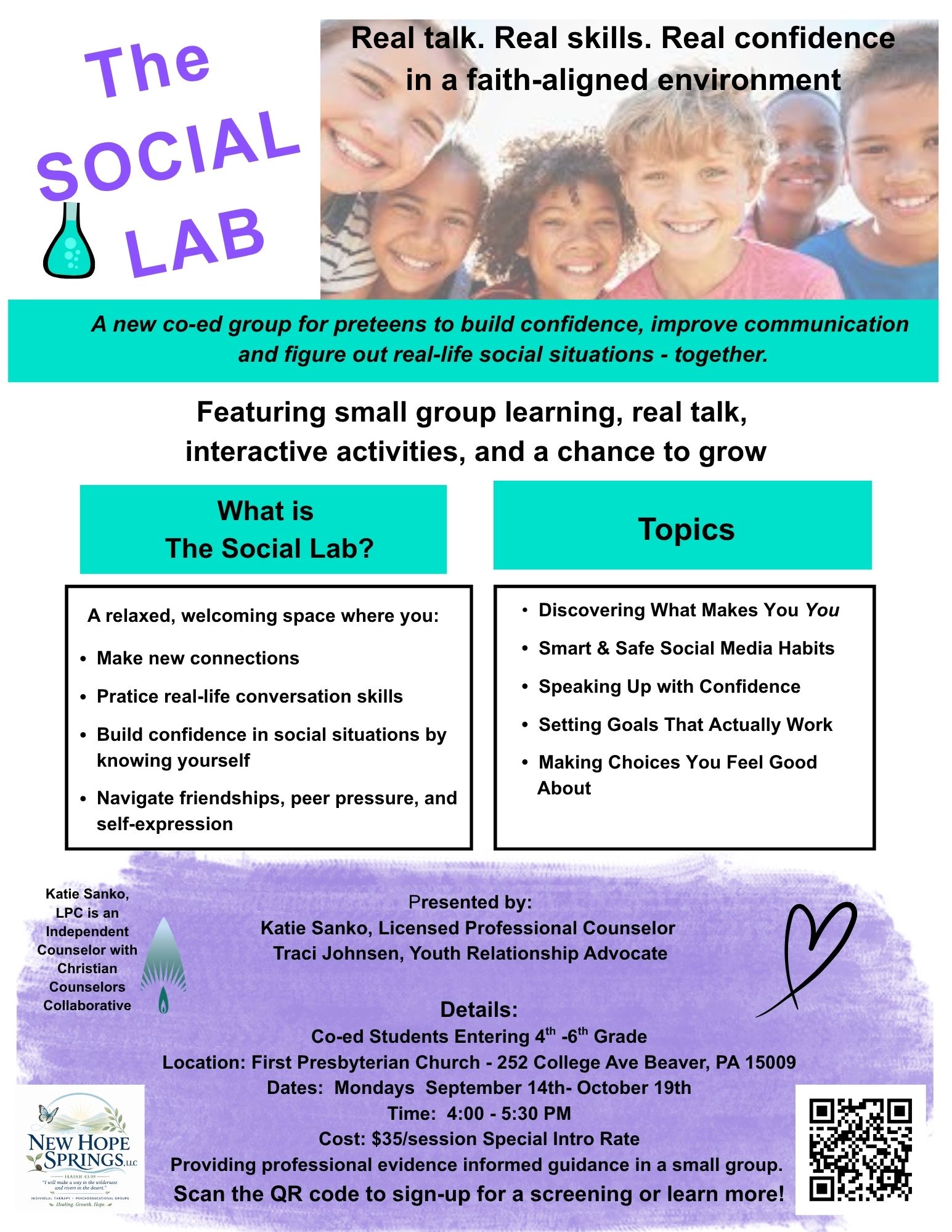 The Social Lab: Building Friendship & Social Confidence (Grades 4–6)