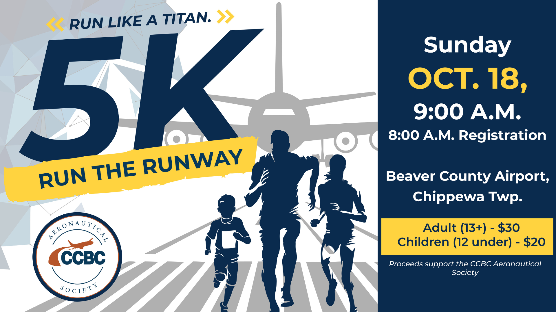 CCBC Run the Runway 5K